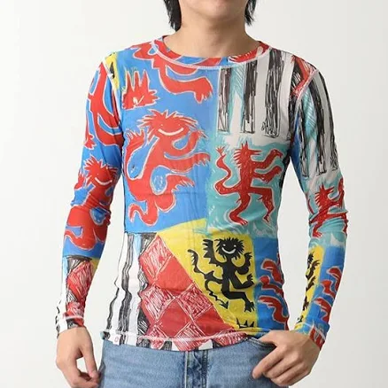 Charles Jeffrey Loverboy Sheer Shirt Powermesh Long Sleeve Tee Men's s