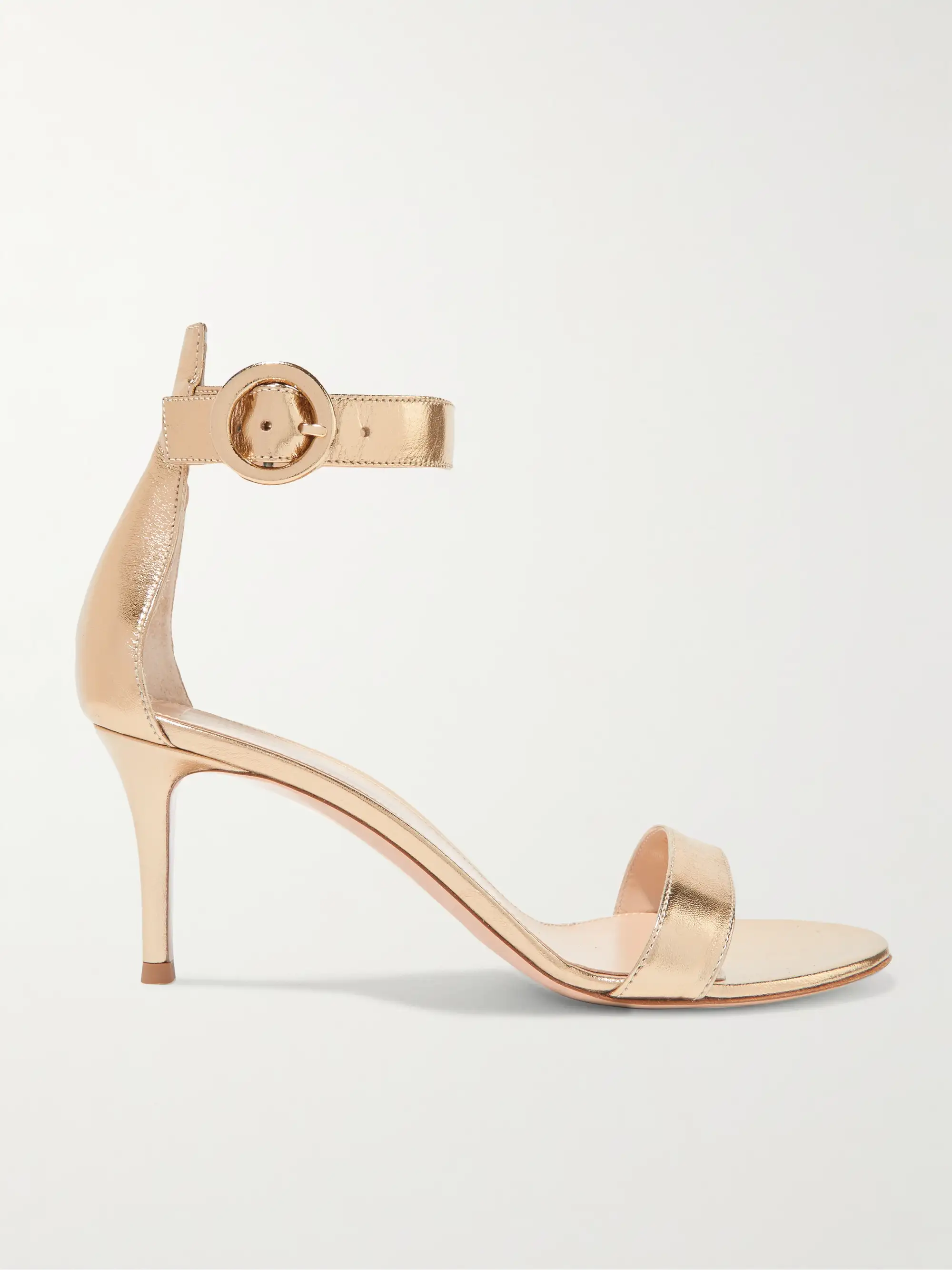 Portofino Metallic Leather Sandals