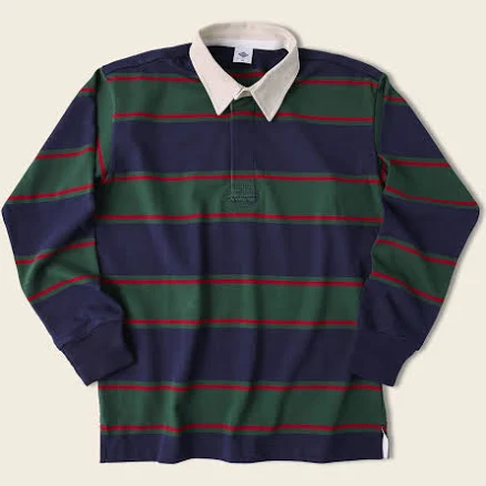 Bronson Classic Fit Striped Cotton Jersey Rugby Shirt
