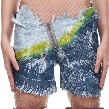 MASHA POPOVA H. Lorenzo Feather Shorts
