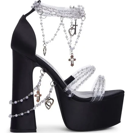 Holy Revelation Platform Heels - Black BLACK / US 6