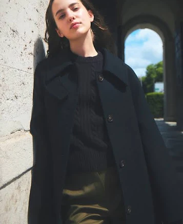 Ava MOLLI Cashmere Wool Single Breasted Coat