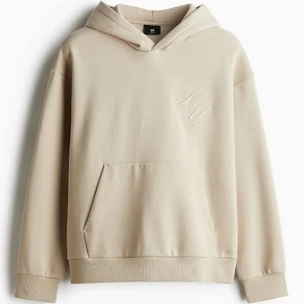 H&M Men's Loose-Fit Printed Hoodie
