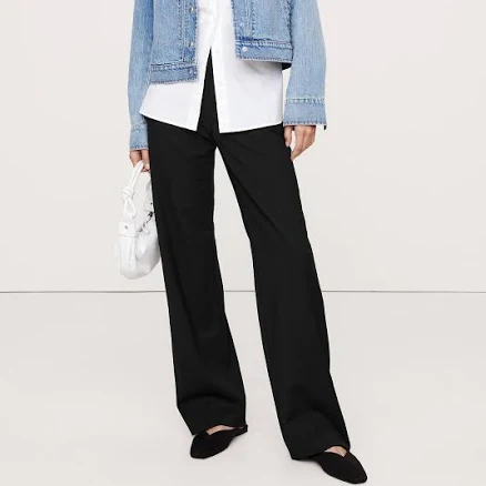 Banana Republic Women's Ultra High-Rise Modern Straight Italian Wool Pants