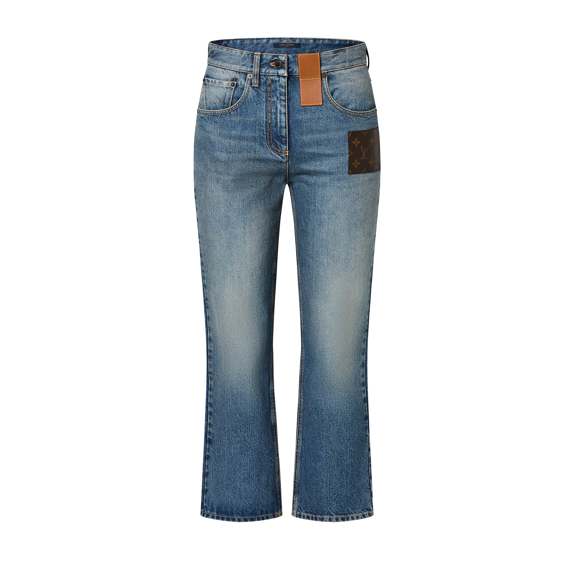Monogram Patch Jeans