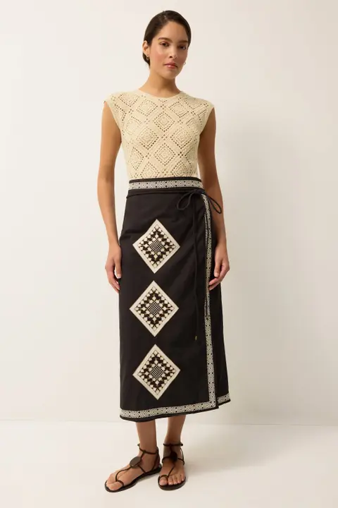 A-line Wrap Skirt