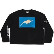 Heron Bird Black Long Sleeve T-Shirt | Heron Preston