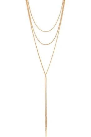 Nordstrom Layered Snake Chain Y-Necklace