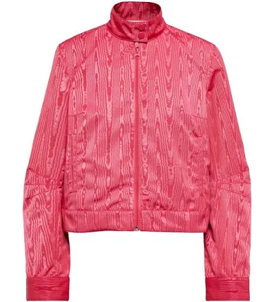 Marine Serre, Boxy Moire track jacket, Women, Pink, US 12, Jackets, Materialmix