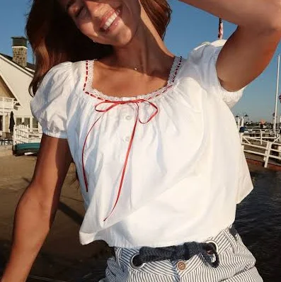 Della Ribbon Blouse