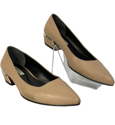 Rachel Cox Shoes Womens Sz 6.5 230mm Nude Beige Leather Pointed Toe