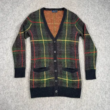 Polo Ralph Lauren Women's Sweaters Polo Ralph Lauren Tartan Wool Blend Cardigan