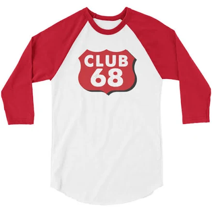 CLUB 68 3/4 Sleeve Raglan Shirt