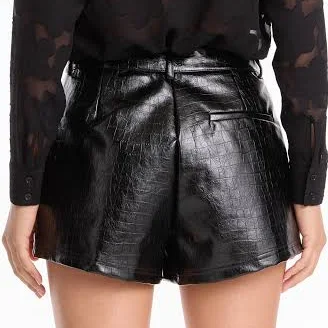 Jaclyn Leather Shorts