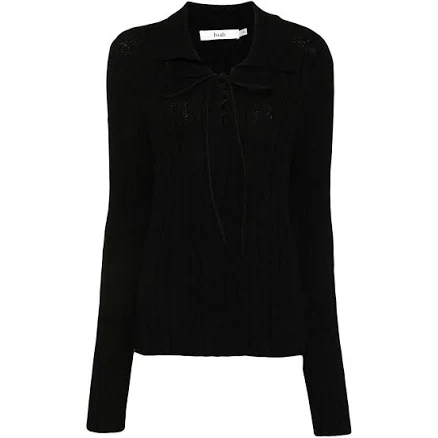 B+ab Lace-up Neck Jumper