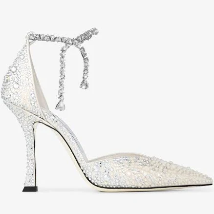 Jimmy Choo Stevie 100 Crystal-embellished Pumps