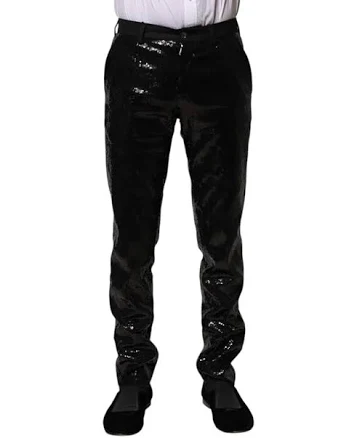Dolce & Gabbana Men's Sequined Embellishment Pants