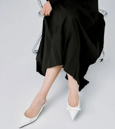 TAGTRAUME Connie Ribbon Slingback Pumps
