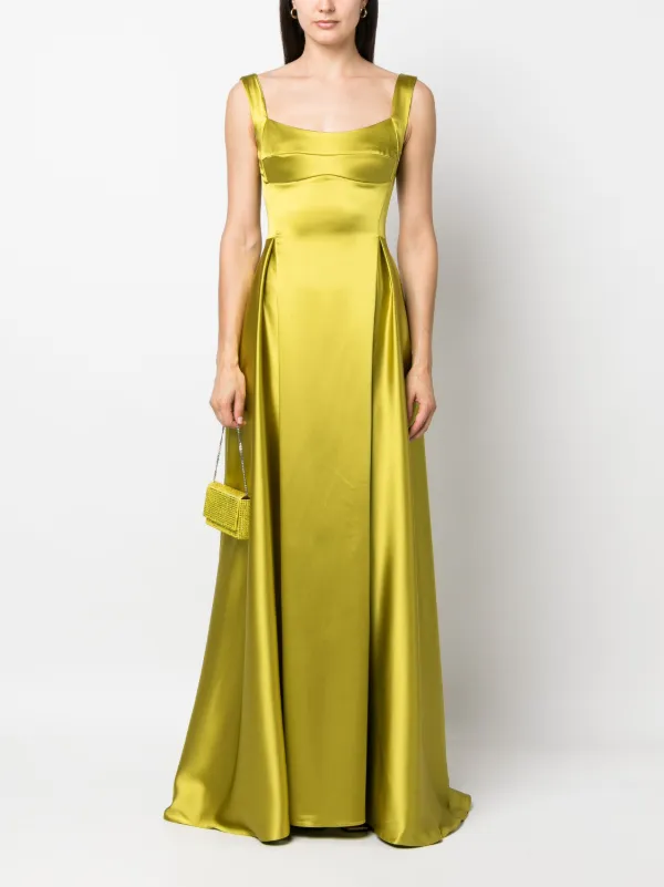 Off-shoulder Satin Gown