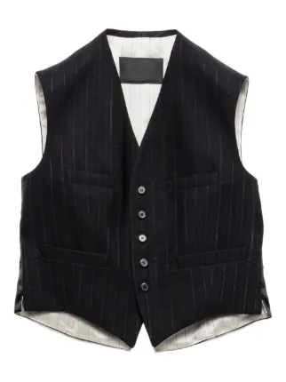 Fringed Striped Vest