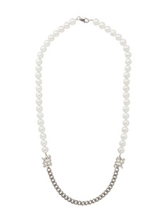 Pearl-trim Chain Necklace