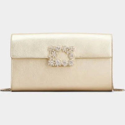 Roger Vivier Efflorescence Leather Clutch