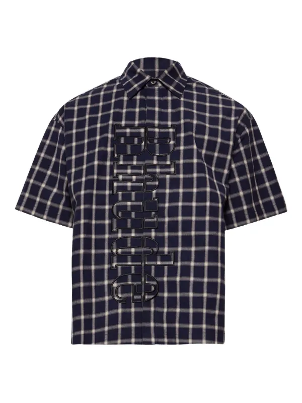 Check-print Short-sleeve Shirt