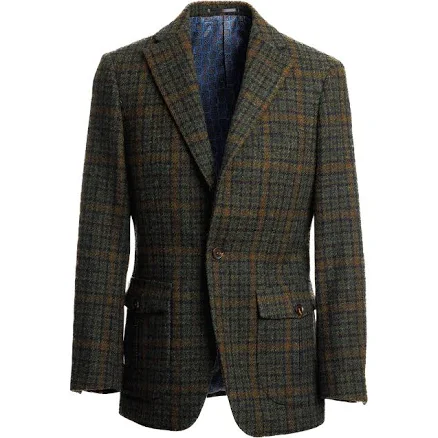 Forest Green Gun Club Check Tweed Sport Coat