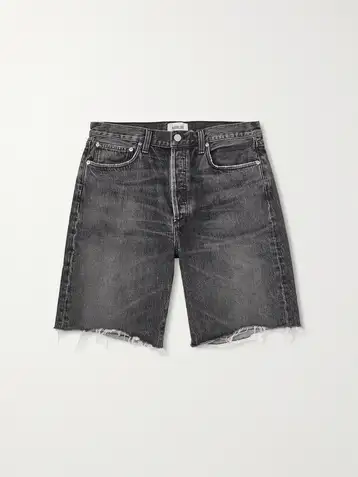 Distressed Denim Shorts