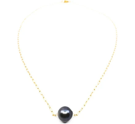 Floating Tahitian Pearl Necklace
