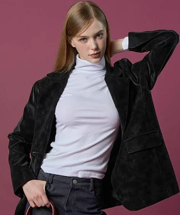 Suede Nubuck Oversized Jacket