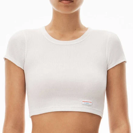 Alexander Wang Women's Cropped Crewneck Tee