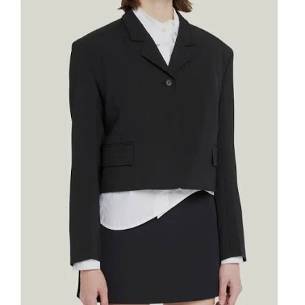 Recto Women's Classic Belted-Waist Cropped Jacket