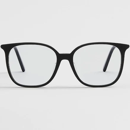 DIOR MiniCD S1f Black Square Glasses With Blue Light Filter Women