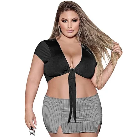Magic Silk Q Very Private Secretary in Black