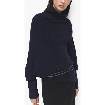 MANGO Women's Asymmetrical Roll Neck Sweater