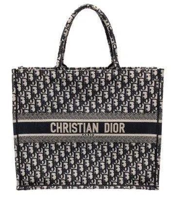 Dior Book Oblique Canvas Large Tote Bag