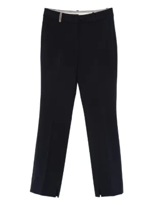 Layered Straight-leg Trousers