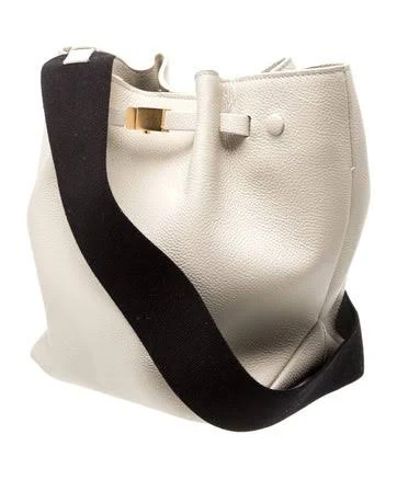 DeMellier Leather Bucket Bag in Neutrals