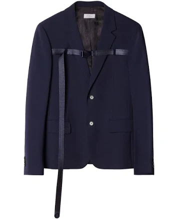 Off-white Buckled Single-breasted Blazer - Blue