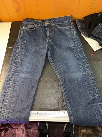 Louis Vuitton Monogram Denim Pants Size 32
