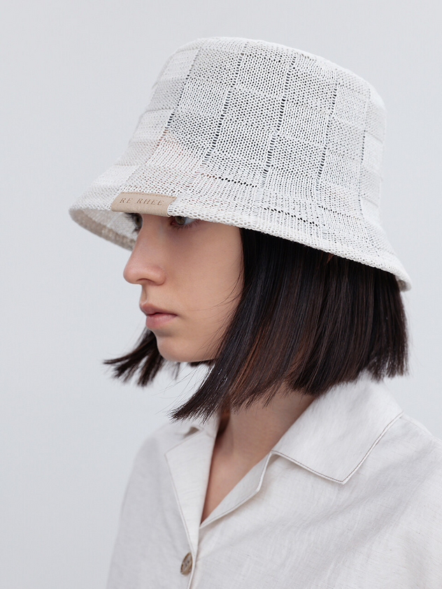 Checkered Pattern Bucket Hat