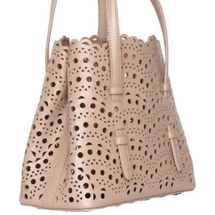 ALAÏA Mina 20 vienne Wave Calfskin Tote Bag