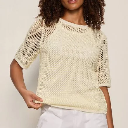 Sanctuary Women's Open Knit Sweater Top