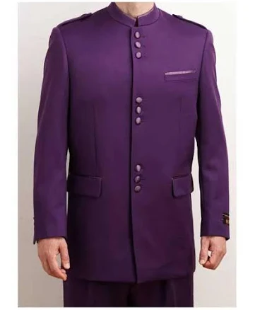 Men's Collarless Linen Nehru Jacket