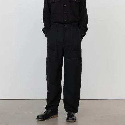 INSILENCE Wool Double Closs Balloon Fit Pants