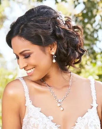 Anna Bellagio Eden Floral Pearl Dangle Earrings