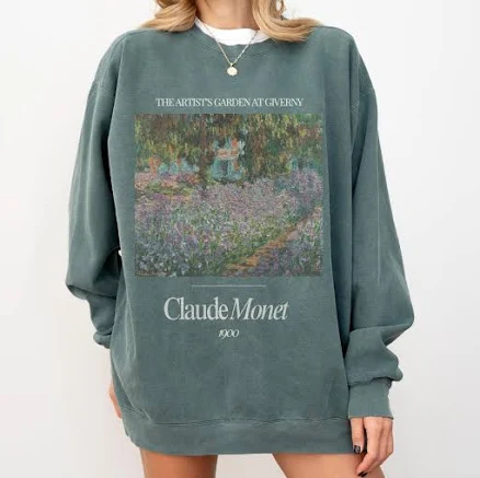 Monet Artist's Garden at Giverny Sweatshirt