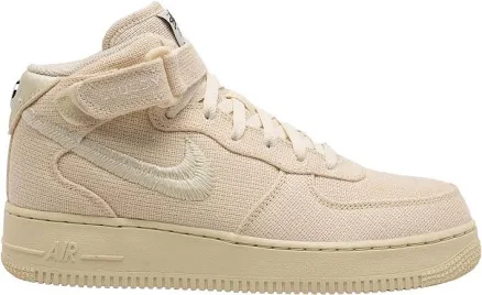 Nike x Stussy Air Force 1 Mid Fossil - Size 4 - IN