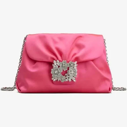 Women's Roger Vivier Mini Bouquet Strass Drape Clutch Bag